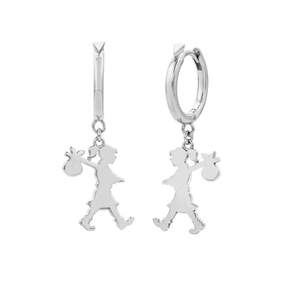 Karen Walker Small Runaway Hoops - Sterling Silver