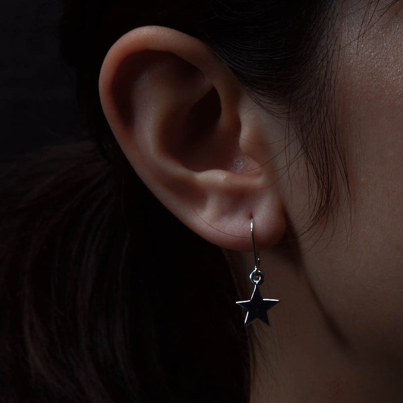Karen Walker Star Earrings - Sterling Silver-Earrings-Walker & Hall