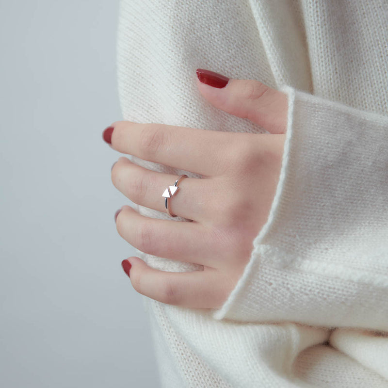 Karen Walker Celestial Arrow Ring - Sterling Silver-Ring-Walker & Hall