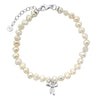 Karen Walker Petite Bow With Pearls Bracelet - Sterling Silver-Bracelet-Walker & Hall