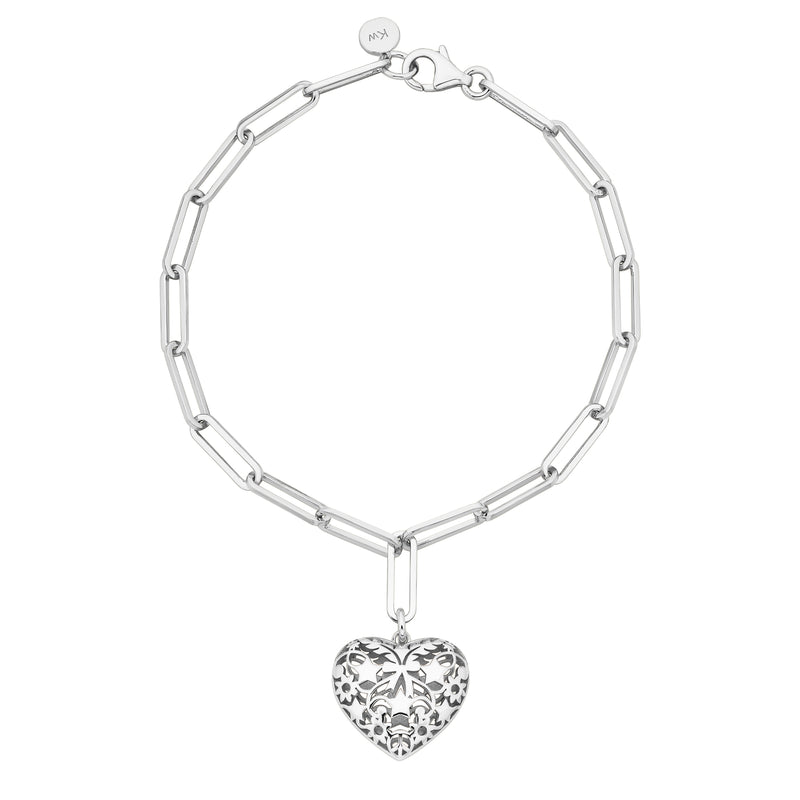 Karen Walker Heart Thrills Bracelet - Sterling Silver - Bracelet - Walker & Hall