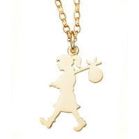 Karen Walker Large Runaway Girl Necklace - Gold Plated - Necklace - Walker & Hall