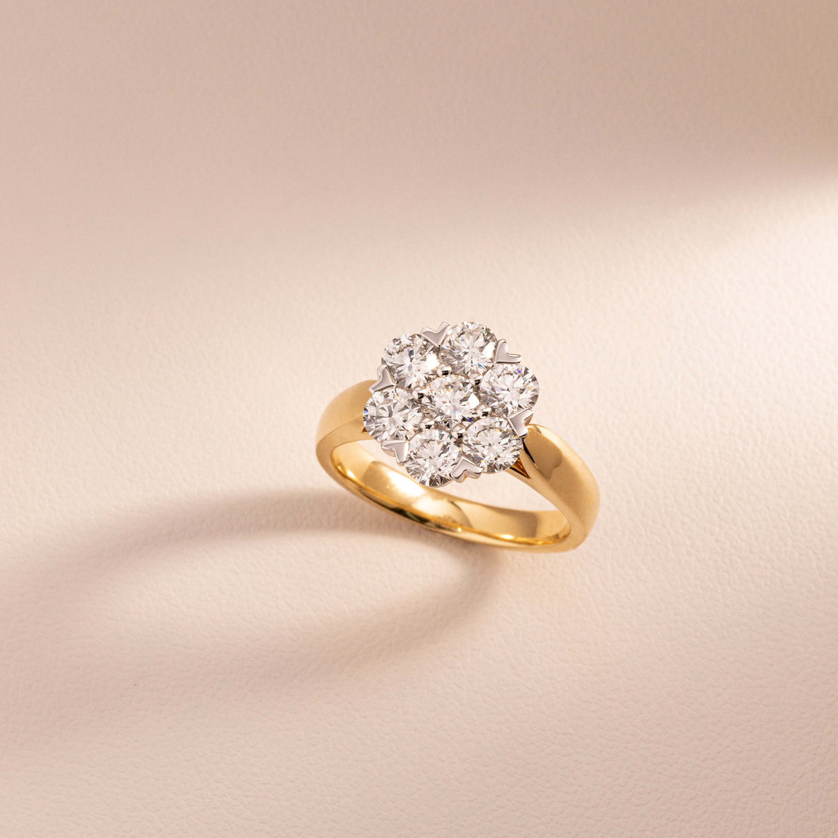 Diamond Lotus Ring