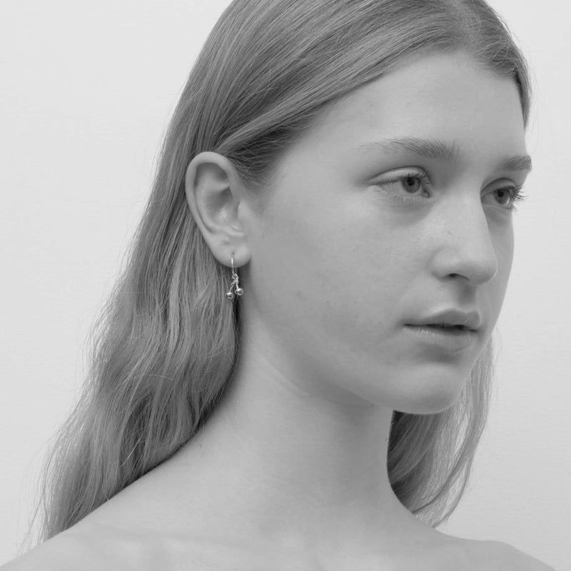 Meadowlark Cherry Signature Hoop Earrings - Gold Plated-Earrings-Walker & Hall