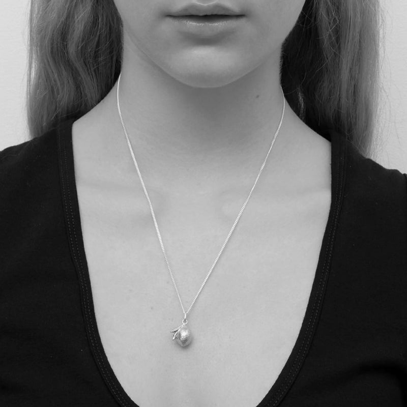 Meadowlark Lemon Charm Necklace - Sterling Silver-Necklace-Walker & Hall
