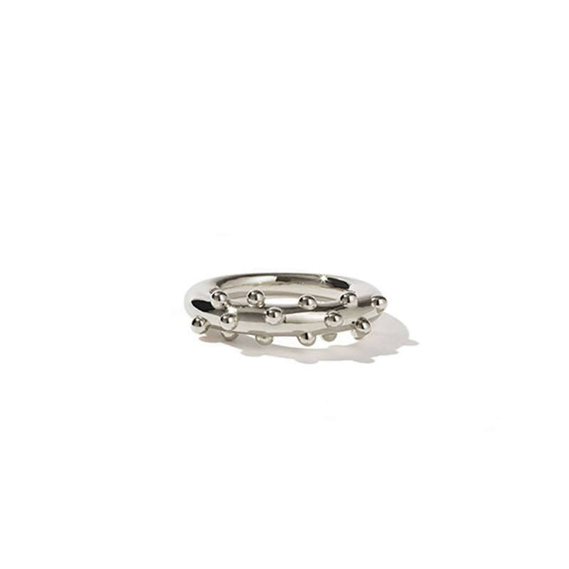 Meadowlark Anemone Ring - Sterling Silver-Ring-Walker & Hall