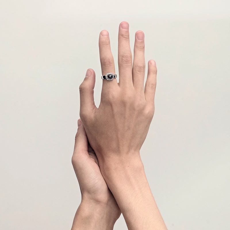 Stolen Girlfriends Club Baby Claw Ring - Sterling Silver & Onyx - Ring - Walker & Hall