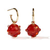 Meadowlark Bubble Glass Hoop Earrings Small - 9ct Yellow Gold-Earrings-Walker & Hall