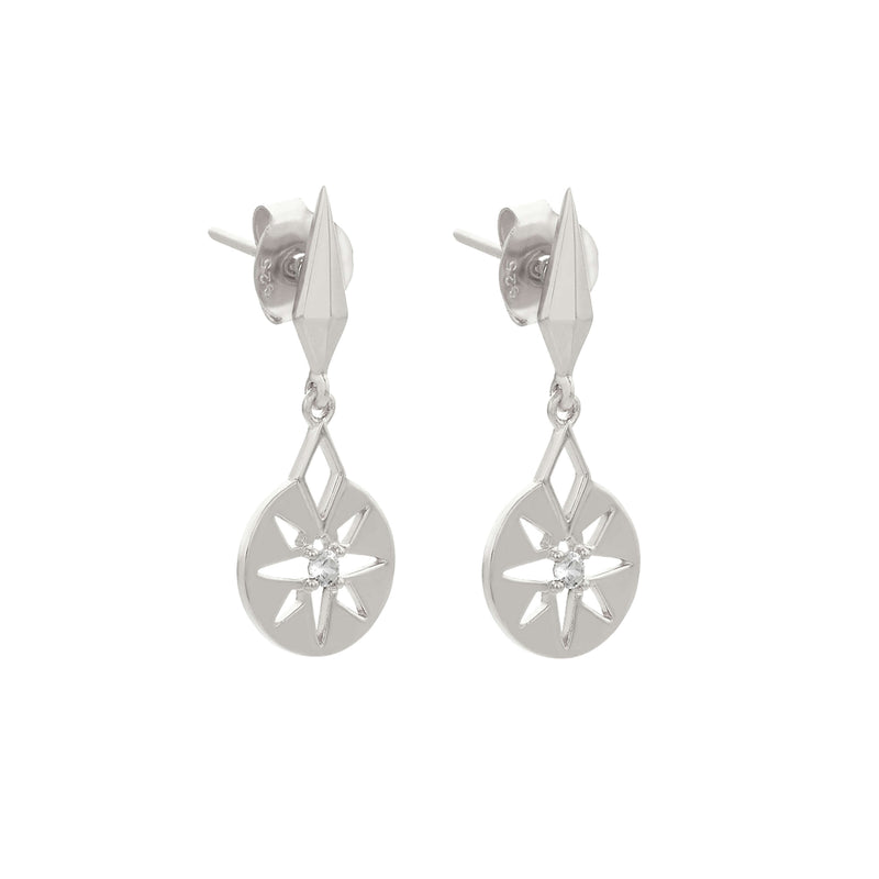 Zoe & Morgan x Walker & Hall Eclipse Earrings - Sterling Silver - Earrings - Walker & Hall