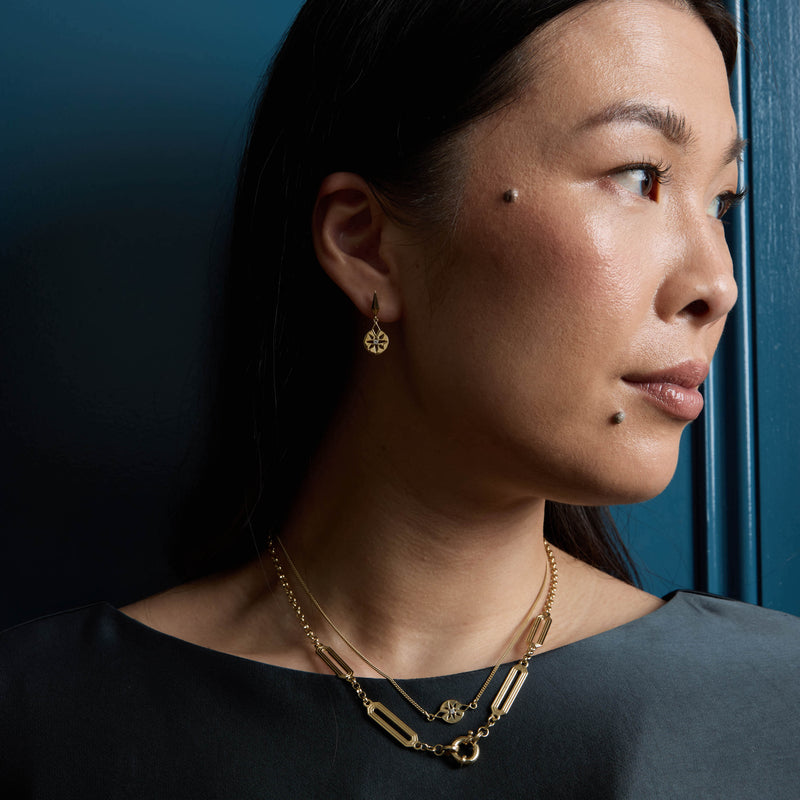 Zoe & Morgan x Walker & Hall Eclipse Earrings - Gold Vermeil - Earrings - Walker & Hall