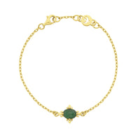 Zoe & Morgan Farah Bracelet - Gold Vermeil & Emerald