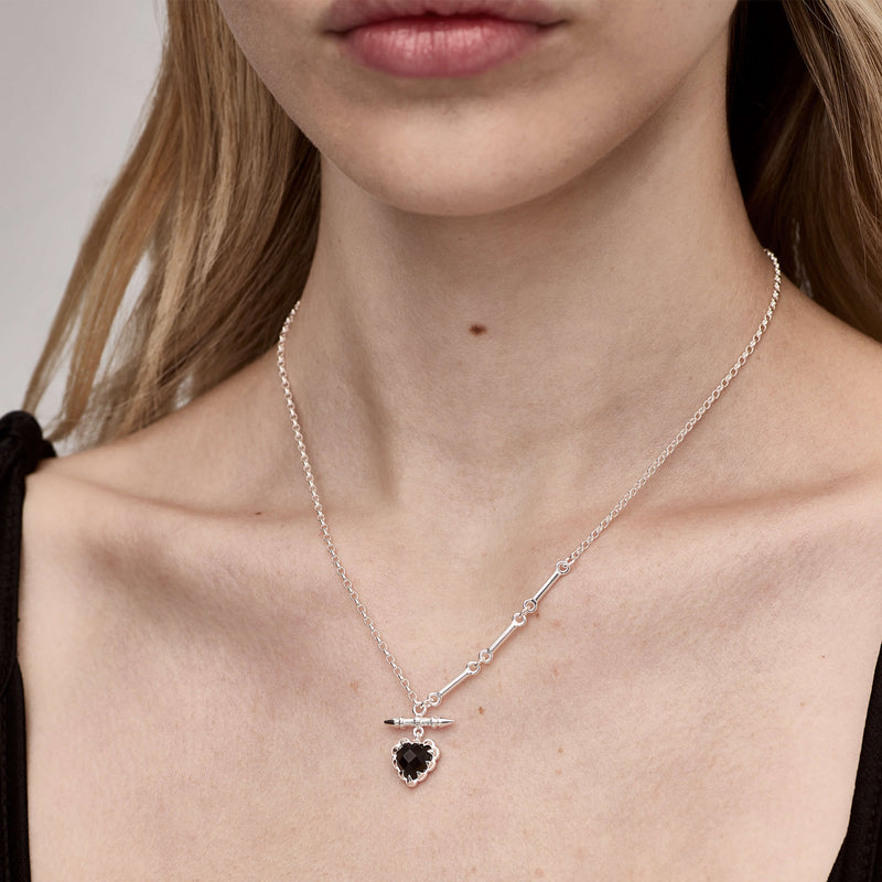 Stolen Girlfriends Club Love Claw Fob Necklace - Onyx - Necklace - Walker & Hall