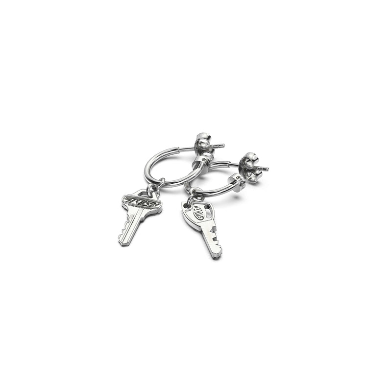 Stolen Girlfriends Club Master Key Earrings - Silver - Earrings - Walker & Hall