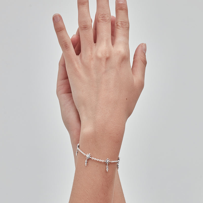 Stolen Girlfriends Club Midnight Cross Bracelet - Silver - Bracelet - Walker & Hall