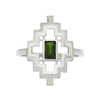 Zoe & Morgan Munay Ring - Sterling Silver & Chrome Diopside-Ring-Walker & Hall