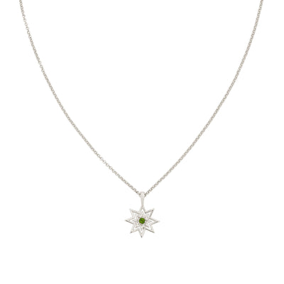 Zoe & Morgan Nora Necklace - Silver & Chrome Diopside - Necklace - Walker & Hall