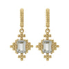 Zoe & Morgan Reya Earrings - Gold Vermeil & White Topaz-Earrings-Walker & Hall