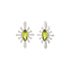 Zoe & Morgan Sister Studs - Sterling Silver & Peridot - Earrings - Walker & Hall