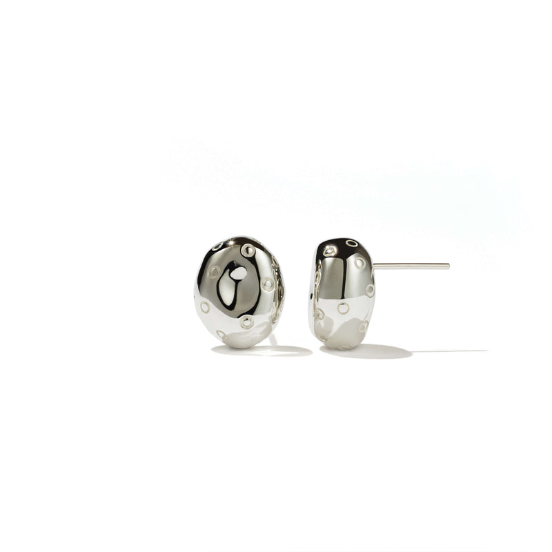 Meadowlark Small Strawberry Earrings - Sterling Silver-Earrings-Walker & Hall