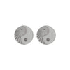 Zoe & Morgan Yin Yang Stud Earrings - Sterling Silver-Earrings-Walker & Hall