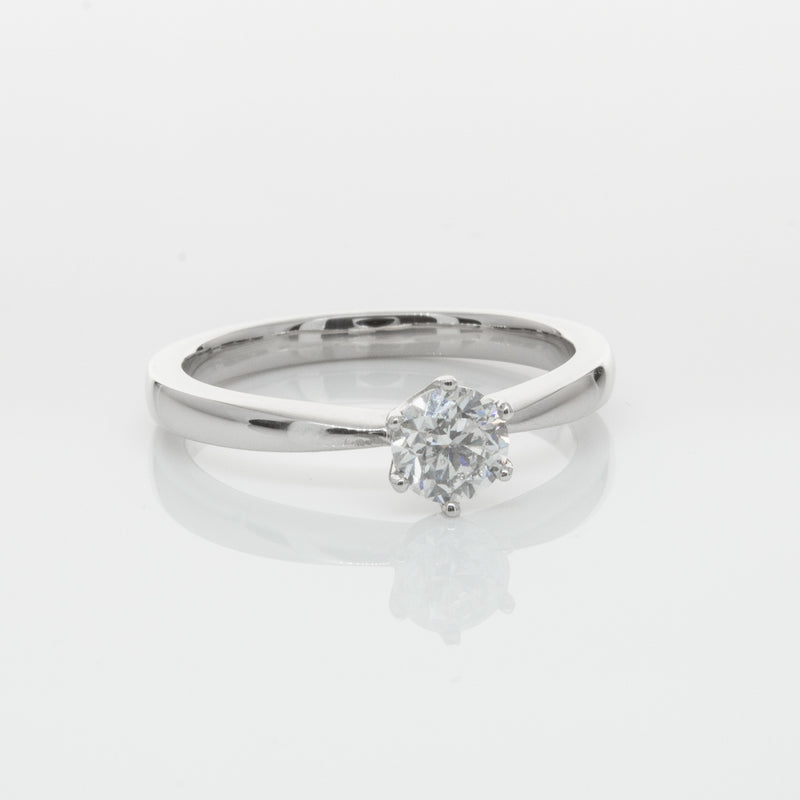 18ct White Gold .50ct Diamond Nova Ring-Ring-Walker & Hall