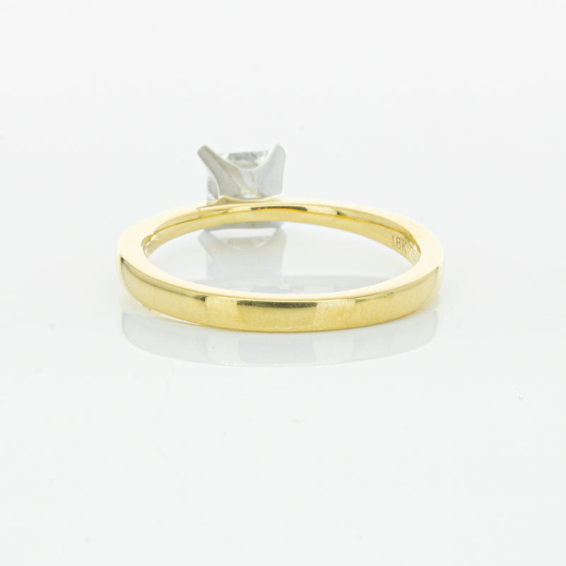 18ct Yellow Gold .70ct Princess Cut Diamond Royale Ring-Ring-Walker & Hall