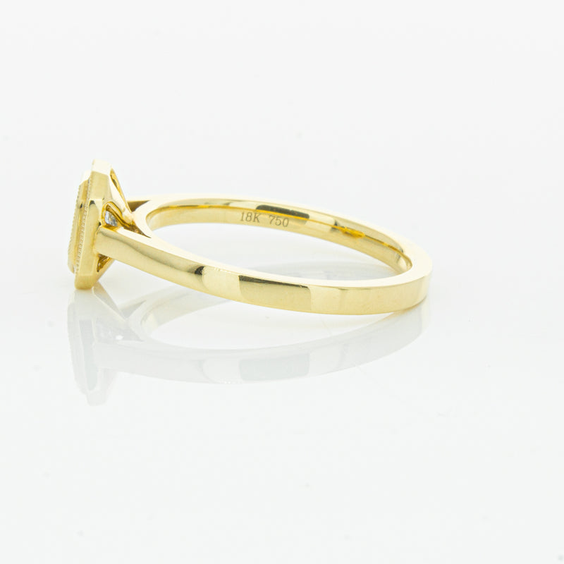 18ct Yellow Gold .56ct Radiant Cut Diamond Windsor Ring-Ring-Walker & Hall