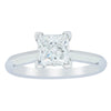 18ct White Gold 1.51ct Princess Cut Diamond Venetian Ring-Ring-Walker & Hall