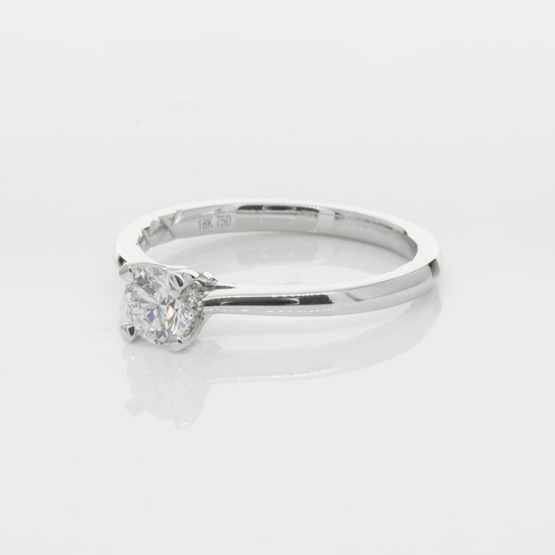 18ct White Gold .42ct Flawless Diamond Ring-Ring-Walker & Hall