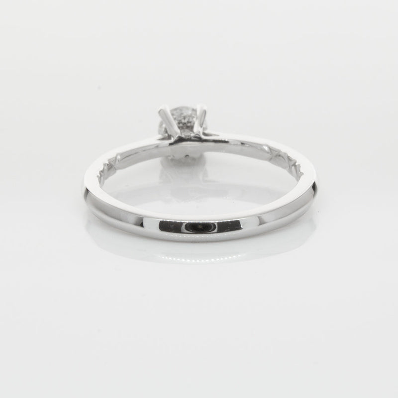 18ct White Gold .42ct Flawless Diamond Ring-Ring-Walker & Hall