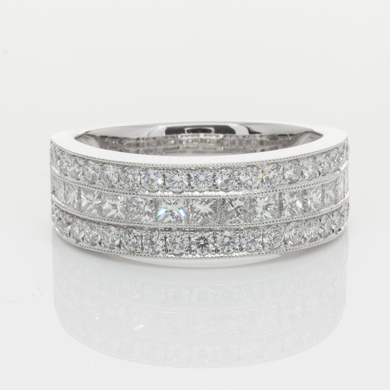 18ct White Gold Diamond Legacy Ring-Ring-Walker & Hall