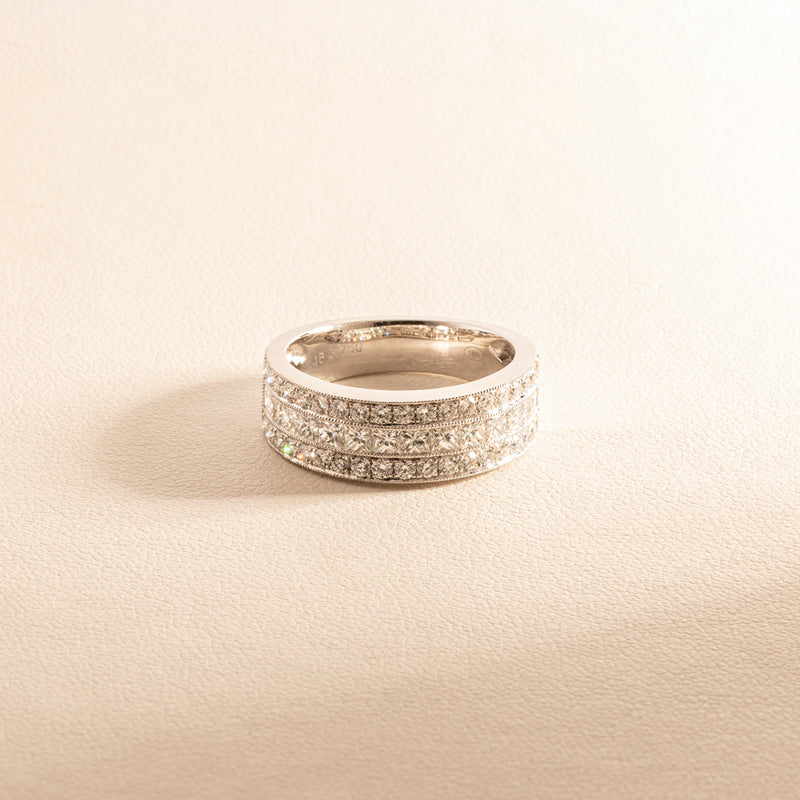 18ct White Gold Diamond Legacy Ring-Ring-Walker & Hall
