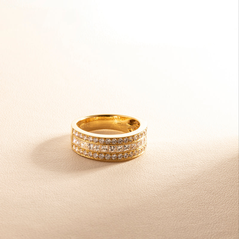 18ct Yellow Gold 1.41ct Diamond Legacy Ring-Ring-Walker & Hall