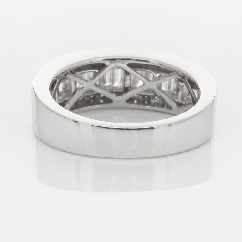 18ct White Gold Diamond Imperial Ring-Ring-Walker & Hall