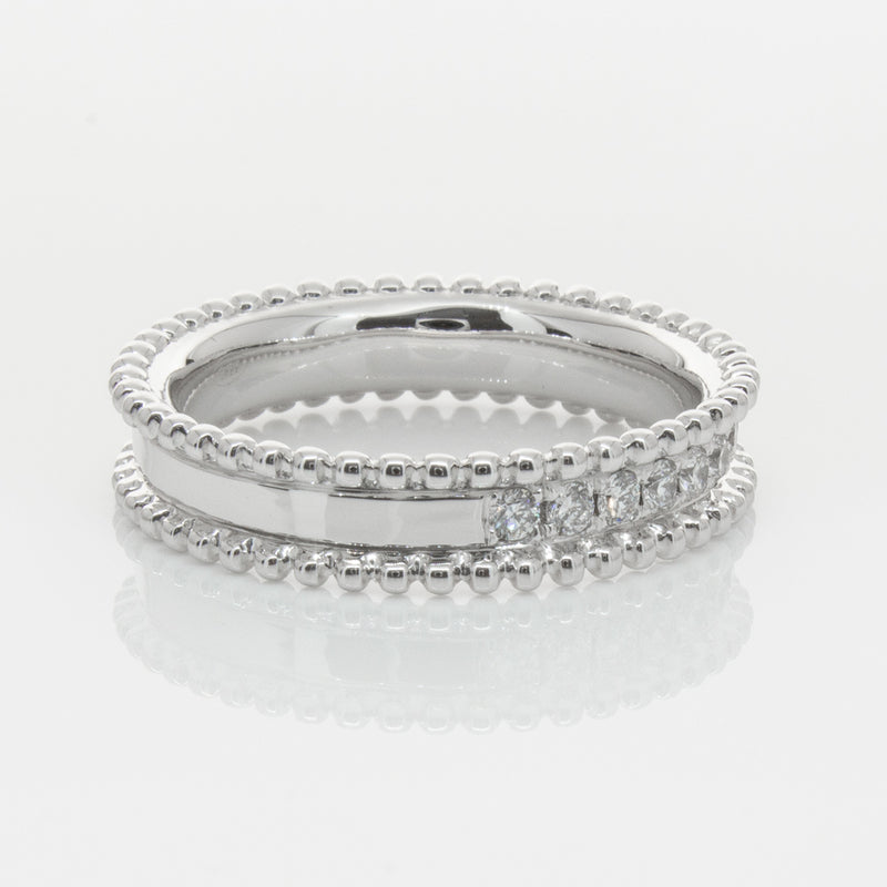 18ct White Gold .32ct Diamond Juno Ring-Ring-Walker & Hall