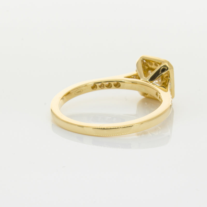 18ct Yellow Gold .50ct Princess Cut Diamond Mandalay Ring-Ring-Walker & Hall