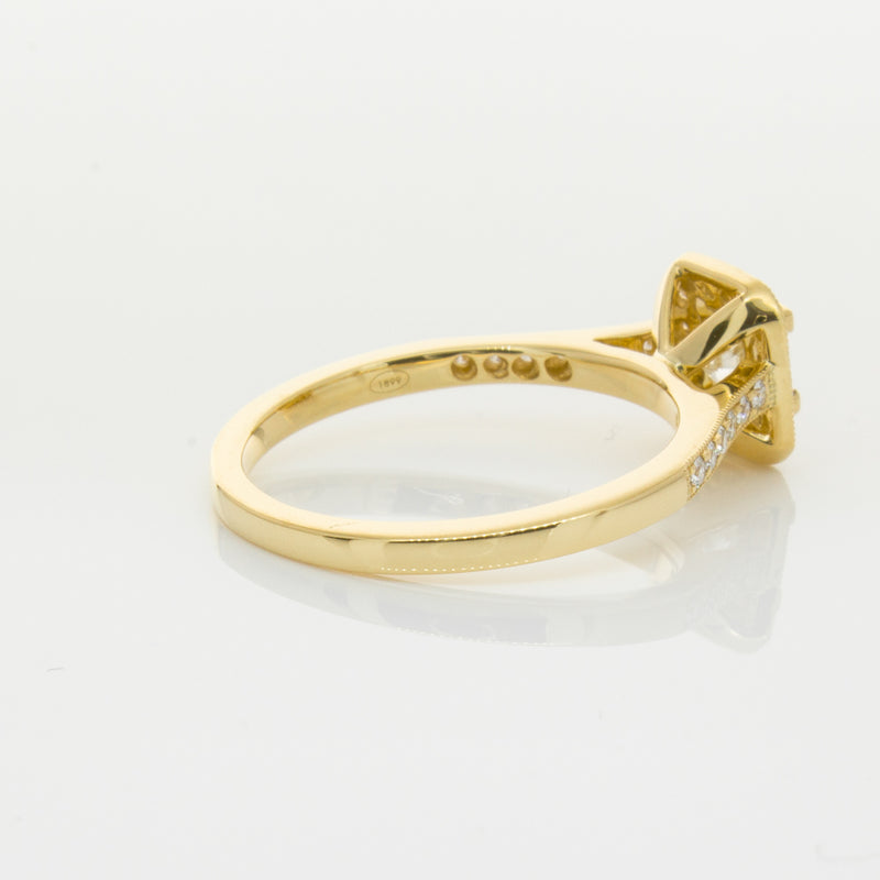 18ct Yellow Gold .50ct Princess Cut Diamond Mandalay Ring-Ring-Walker & Hall