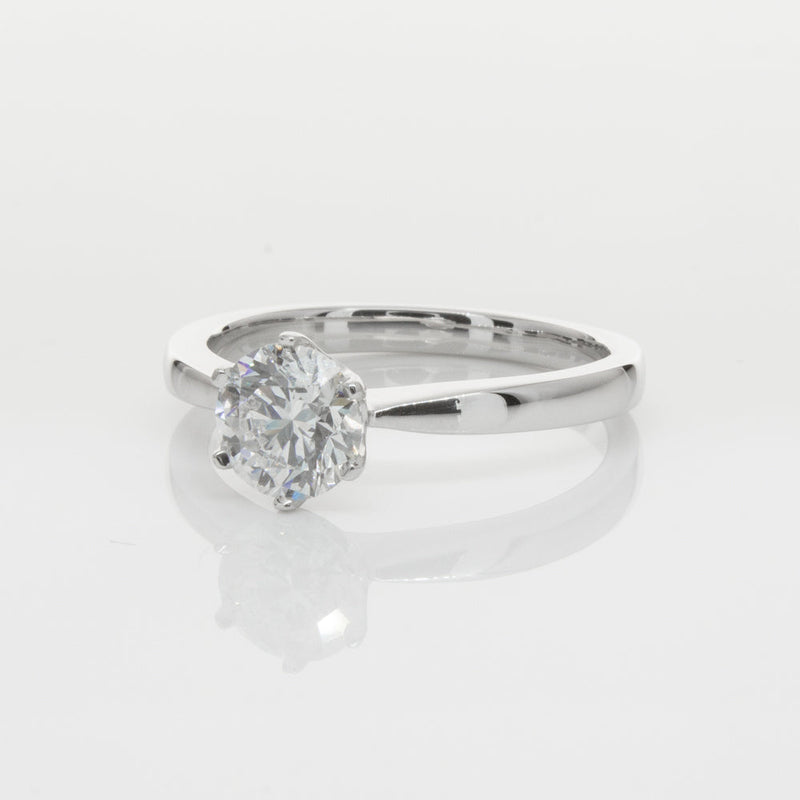 18ct White Gold 1.00ct Diamond Nova Ring-Ring-Walker & Hall