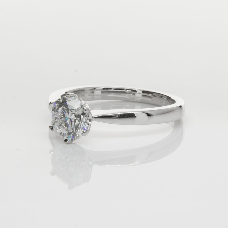 18ct White Gold 1.00ct Diamond Nova Ring-Ring-Walker & Hall