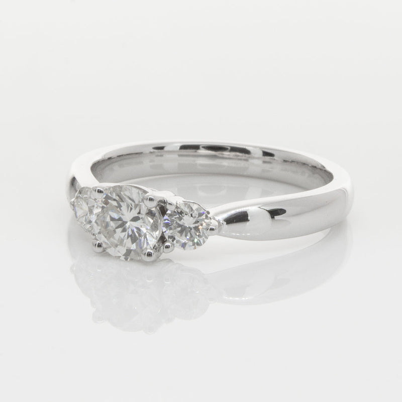 18ct White Gold .50ct Diamond Elysian Ring-Ring-Walker & Hall