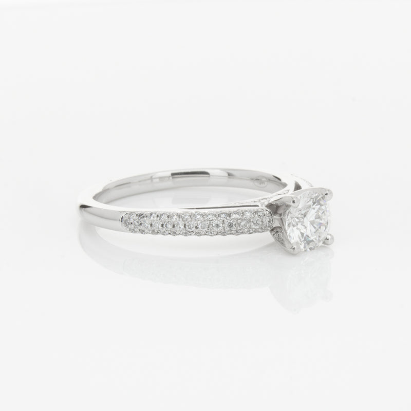 18ct White Gold .50ct Diamond Ring-Ring-Walker & Hall