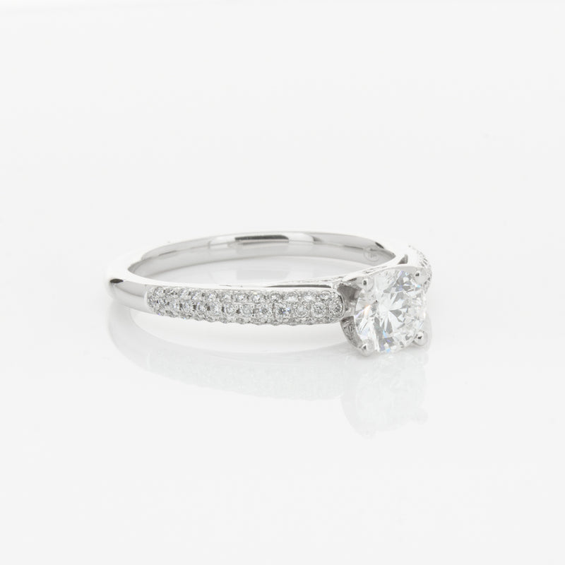 18ct White Gold .50ct Diamond Ring-Ring-Walker & Hall