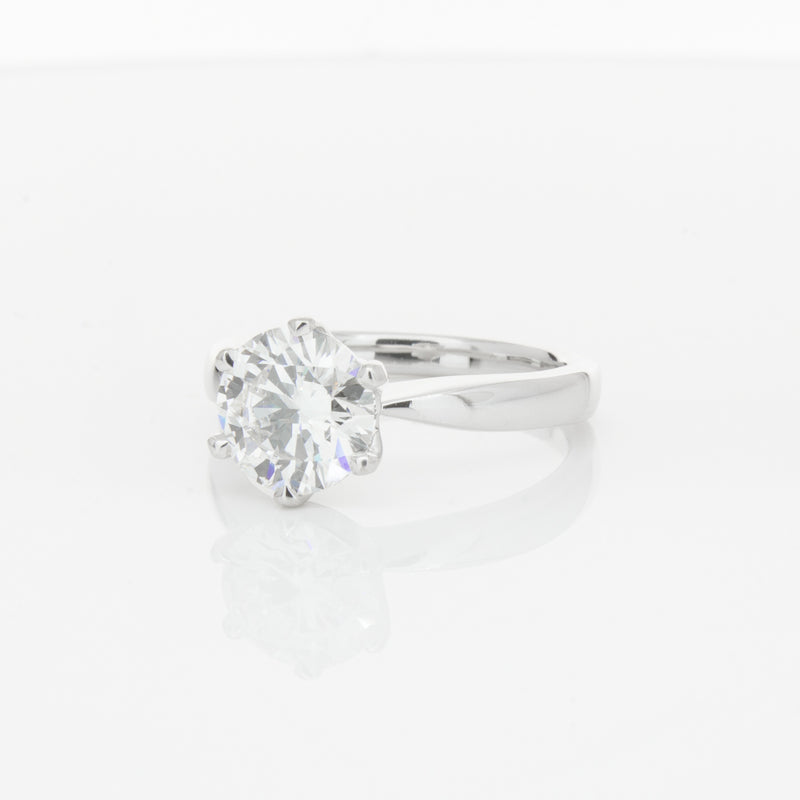 18ct White Gold 2.01ct Diamond Nova Ring-Ring-Walker & Hall