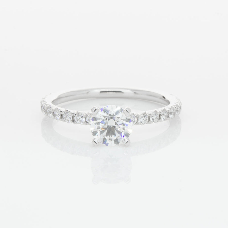 18ct White Gold .70ct Diamond Comet Ring-Ring-Walker & Hall
