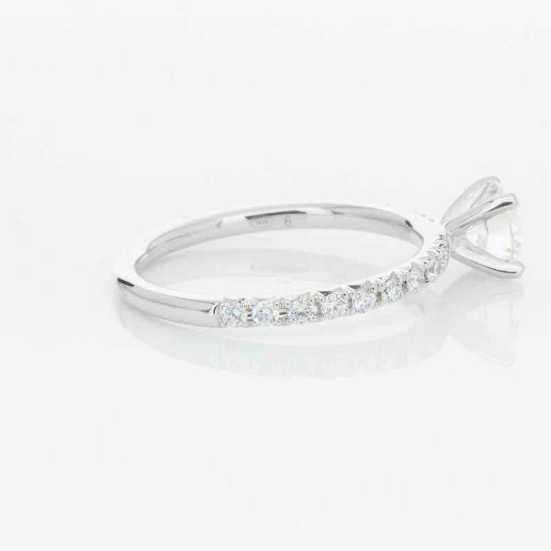 18ct White Gold .70ct Diamond Comet Ring-Ring-Walker & Hall