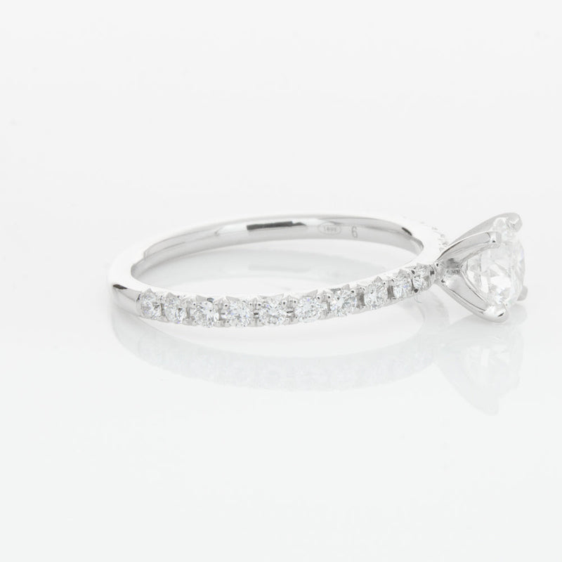 18ct White Gold .70ct Diamond Comet Ring-Ring-Walker & Hall