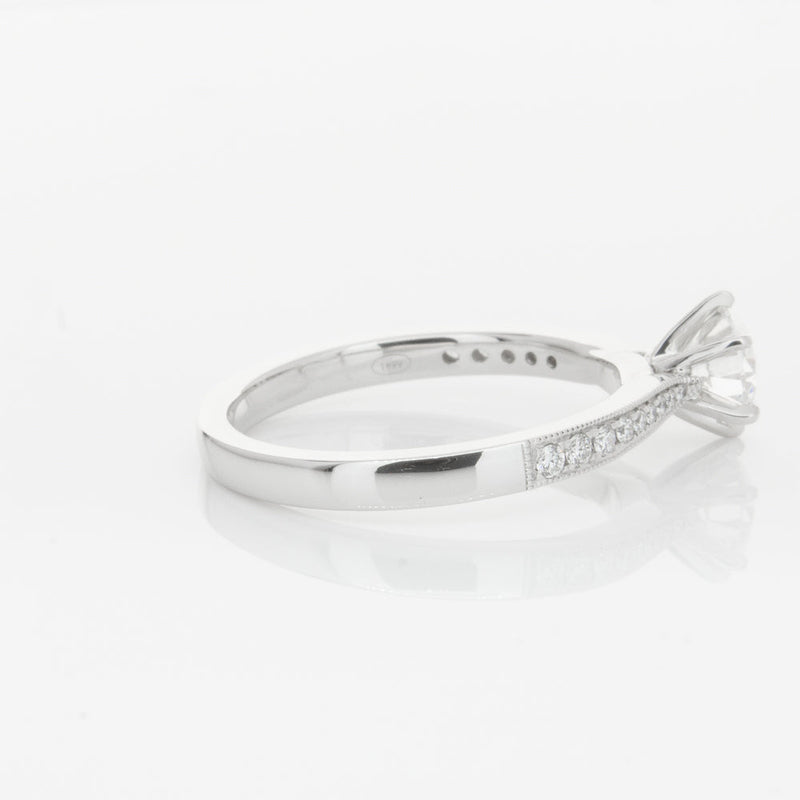 18ct White Gold .70ct Diamond Zenith Ring-Ring-Walker & Hall