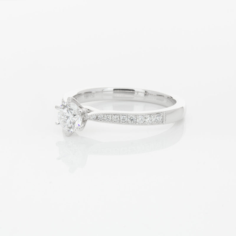 18ct White Gold .40ct Diamond Zenith Ring-Ring-Walker & Hall