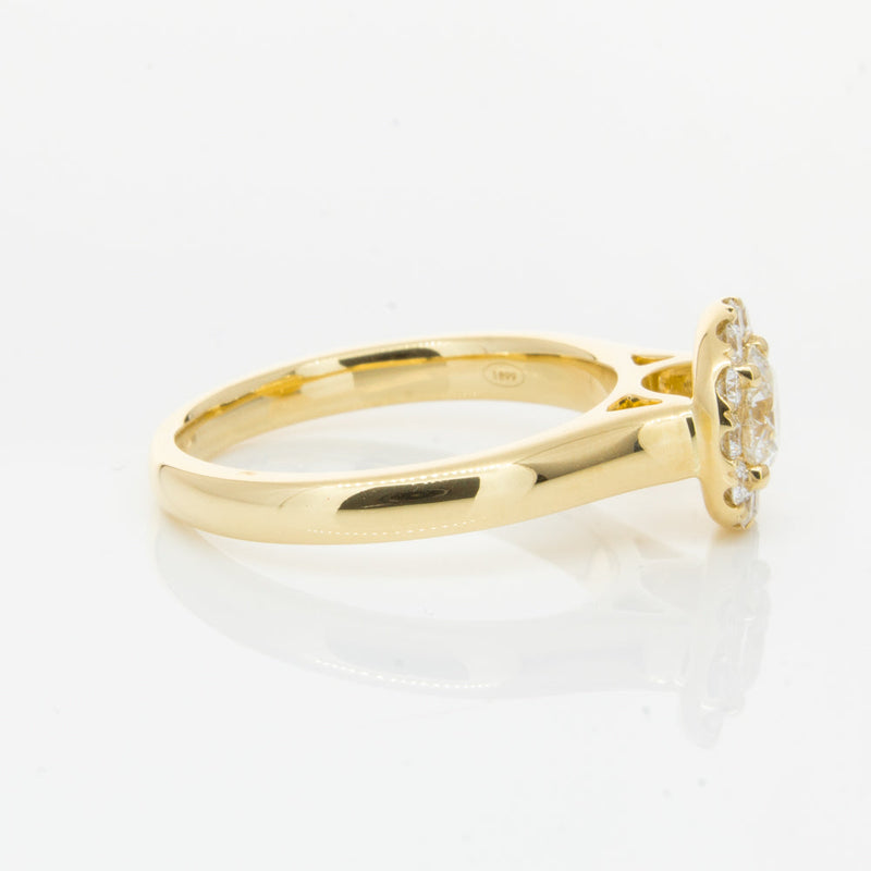 18ct Yellow Gold .50ct Diamond Eclipse Ring-Ring-Walker & Hall