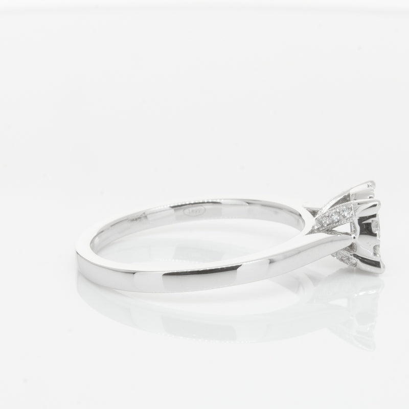 18ct White Gold Diamond Constance Ring-Ring-Walker & Hall